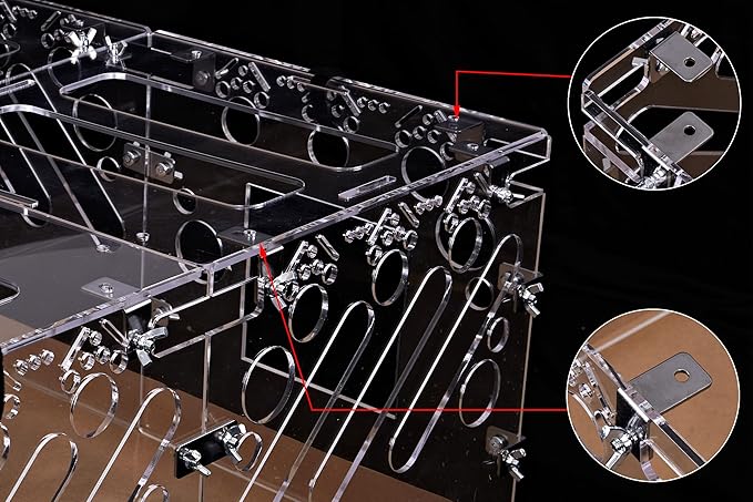 2X3 feet Acrylic Guinea Pig Cages Lid DIY Acrylic Panels with Installation Accessories