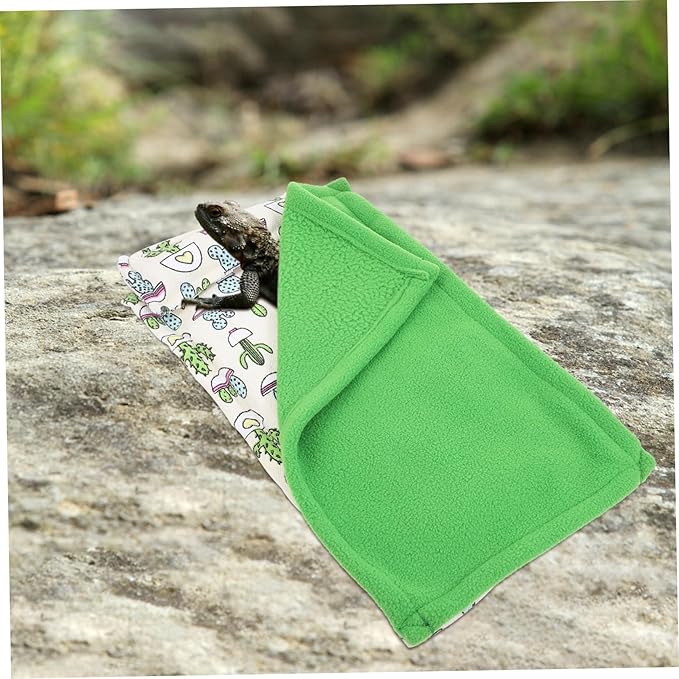 BESPORTBLE Reptile Sleeping Blanket Pillow Comfortable Washable Lizard Sleep Bag for Reptiles Warmth Mat for Bearded Dragons Compact and Lightweight Pet Sleeping Mat