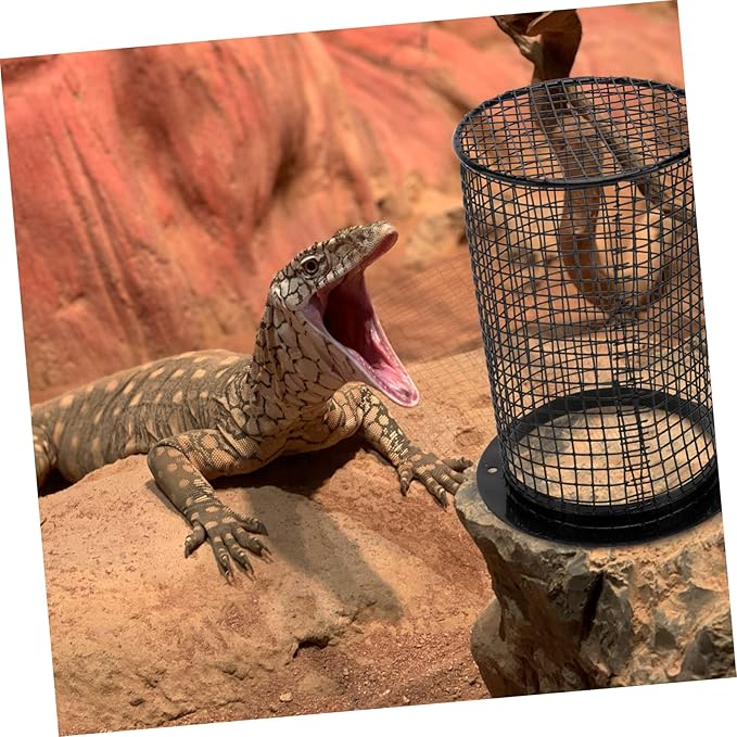 POPETPOP 1Pc Reptile Lampshade for Heat Protection Round Scalding Design Durable Material Easy Installation for Terrarium Decor and Safety Suitable for Lizards and Snakes