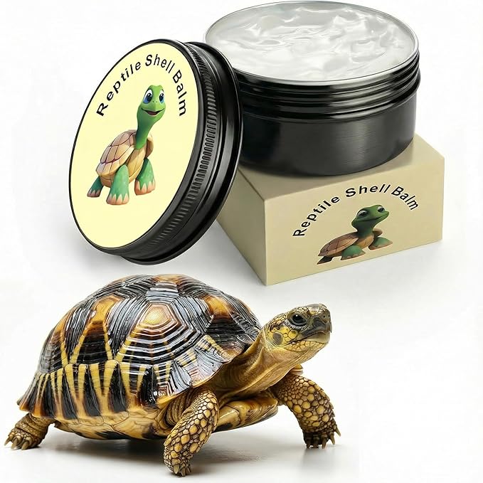 Tortoise Shell Conditioner Balm for Turtle Shell Care – Moisturizer Treatment for Dry Shell, Land Reptile Hydration Cream 2 oz
