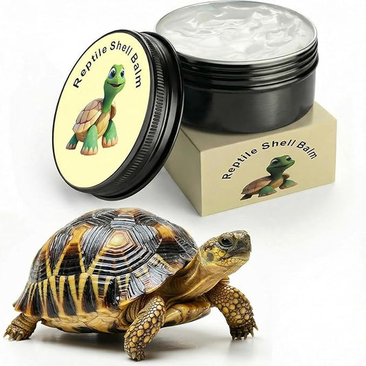 Tortoise Shell Conditioner Balm for Turtle Shell Care – Moisturizer Treatment for Dry Shell, Land Reptile Hydration Cream 2 oz