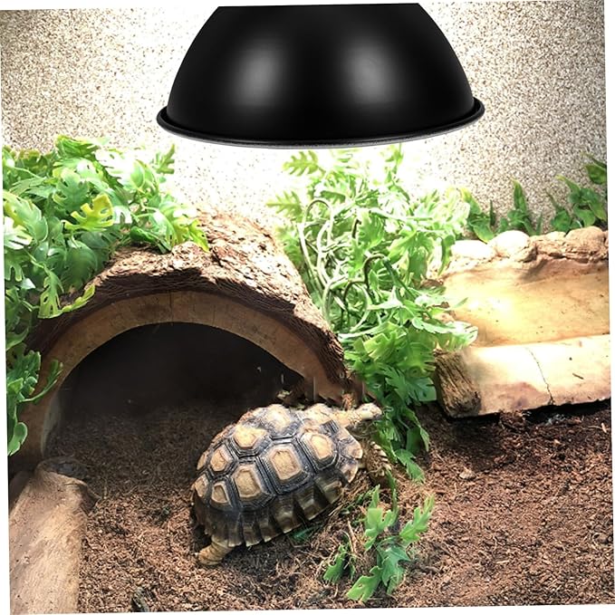 Ciieeo Heat Lamp Shade for Reptiles Reflector Dome Lamp Lizard Snake Turtle Heating Accessory Cozy Warm Environment