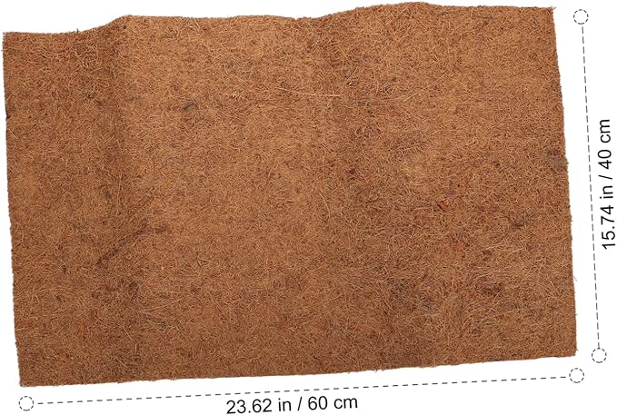 GALPADA Natural Coconut Fiber Reptile Bedding Mat Breathable Liner for Tortoise Lizard and Snake Habitats Substrate for Comfortable Reptile Care