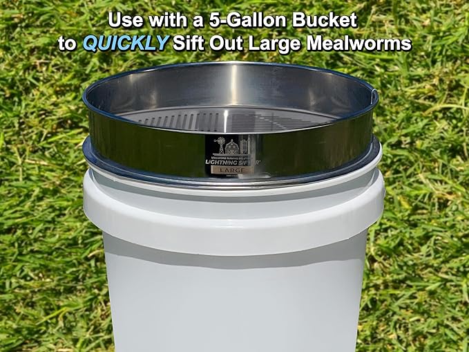 MFS' D-11 Lightning Sifter Large Mealworm Sifting Pan (2nd Gen)