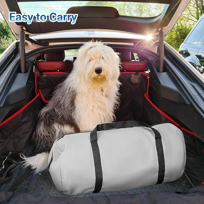 Dog Boat Ramp 48"x32", Inflatable Dog Ramp for Boat & Pool Ramp for Dogs, Non-Slip Stable Pet Ramp, Supports Up to 200 lbs for Pool, Lake & Beach