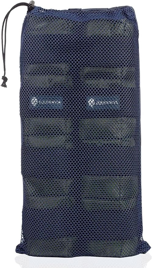 Equinavia Cool Relief Therapy Ice Boots Leg Wraps Pair for Horses, Gel Pack with Adjustable Straps | 16.5" x 15.5" with Storage Bag - Green - Pair - One Size