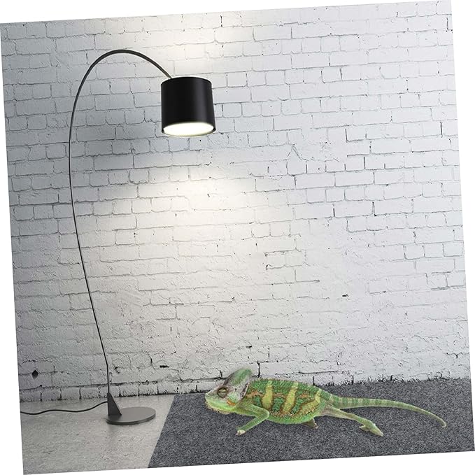 SUPVOX 4pcs Reptile Carpet Mat Absorbent Substrate Liner for Lizard Snake Turtle Non-Abrasive Easy to Cut Bedding for Terrarium Grey