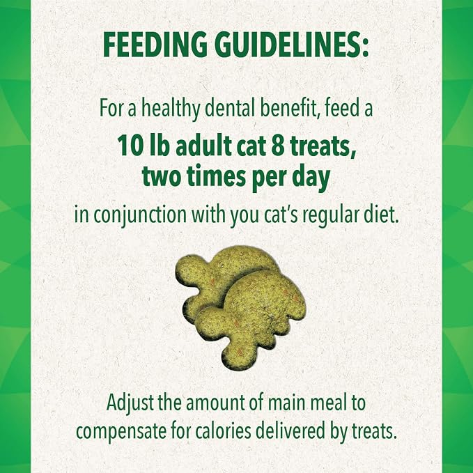 Greenies Cat Treats, Veterinarian-Recommended Adult Natural Dental Cat Treats, Tempting Tuna Flavor, 4.6 oz. Tub (Pack of 2) - Image 6