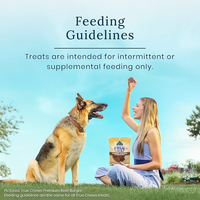 Blue Buffalo True Chews Premium Morsels Natural Dog Treats, Chicken 11 oz Bag 1 Count (Pack of 6)