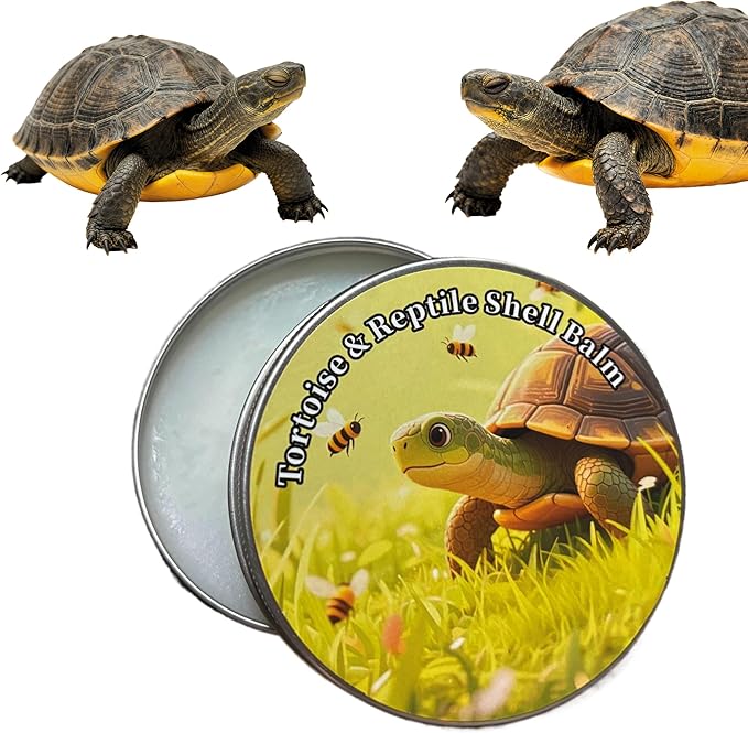 Reptile & Tortoise Shell Balm, 3.5 oz, Natural Formula Moisturizer for Turtle and Tortoise Shell Care