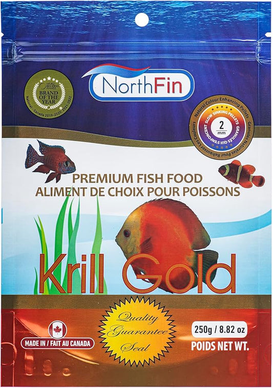 Northfin Fish Food Krill Formula Slow Sinking Pellets (2mm 250g)