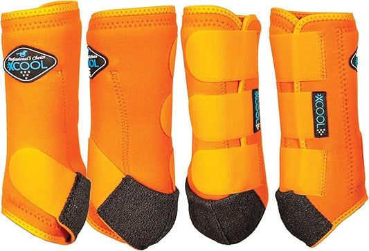 Professional's Choice 2XCOOL Sports Medicine Horse Boots | Protective & Breathable Design for Ultimate Comfort & Durability in Active Horses | Value 4 Pack