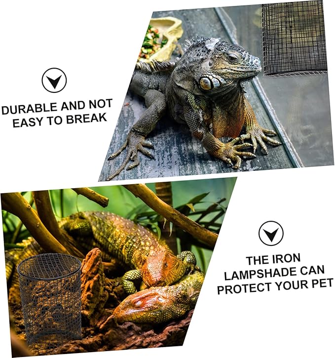 Holibanna Reptile Lamp Cover Ceramic Heating Shade Practical Anti-Scald Design for Climbing Pets Suitable for Lizards and Snakes