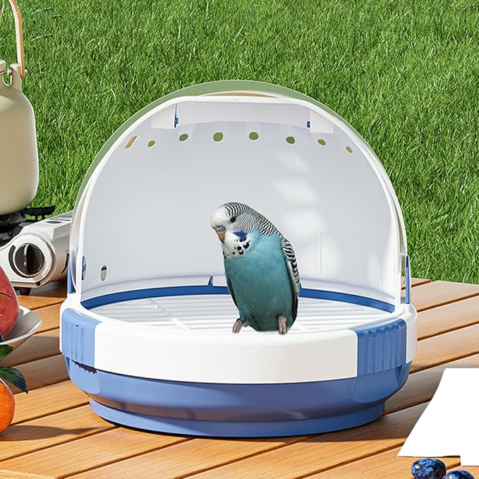 Portable Clear Bird Parrots Transport Cage Window Ventilated Carrier Bag Breathable Bird Carrier Travel Bag