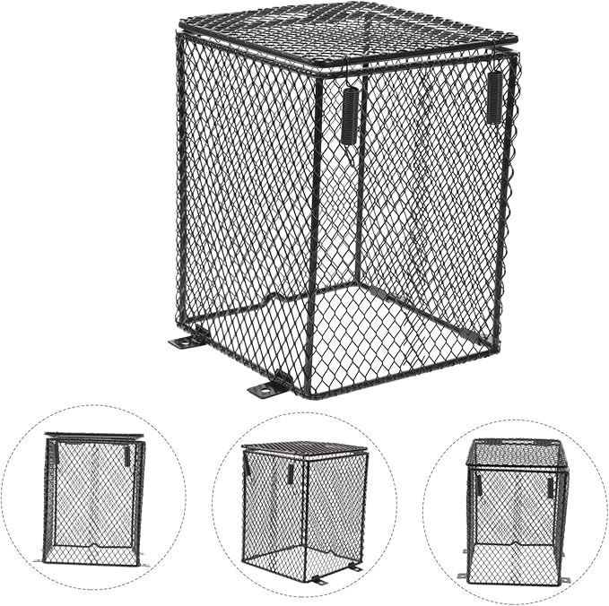 Totority Pet Cage Heat Lamp Protective Cover for Reptiles and Birds Scald Prevention Lamp Shade for Parrots Turtles and Lizards Essential Heating for