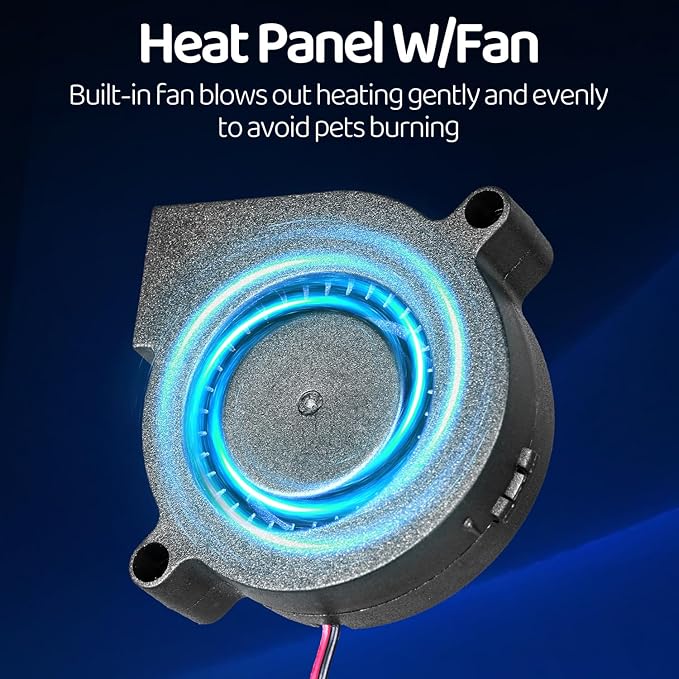Oiibo Reptile Heating Panel Temperature Adjustable Reptile Heat Panel for Terrariums, Energy Efficient & Non-Light Heater for Reptiles, Snakes, Crested Gecko,Turtles,Leoparaand Amphibians