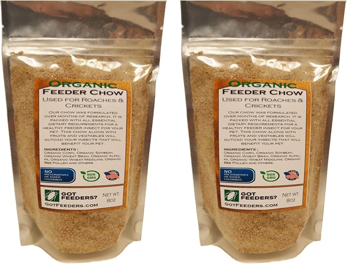 Dubia Roach Colony Starter Kit, 1Lb Organic Feeder Insect Gut Loading Chow, Water Crystals, 6 Egg Flats, for Breeding Insects, Cricket Alternative, for Bearded Dragons, Leopard Geckos, Reptiles