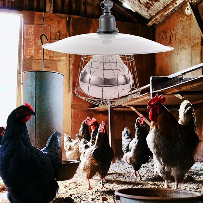 Milisten Brooding Heat Preservation Lamp Heating Poultry and Livestock Safe and Efficient Heat Source for Chicks Pregnant Animals and Newborns
