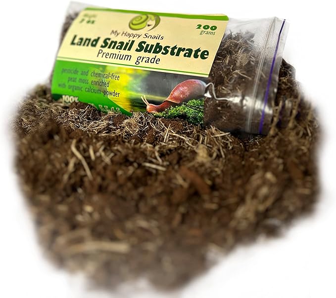 Premium Land Snail Substrate - The Perfect Bedding for Your Pet Snail | Weight 7 Oz or 200 Grams