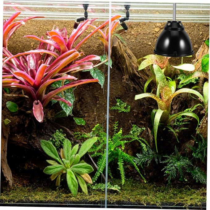 Milisten 1Set Reptile Heat Lamp Cover Scald Mesh Cover Reflector for Lizards Bearded Dragons Turtles Snakes Reliable Heat Retention for Terrariums