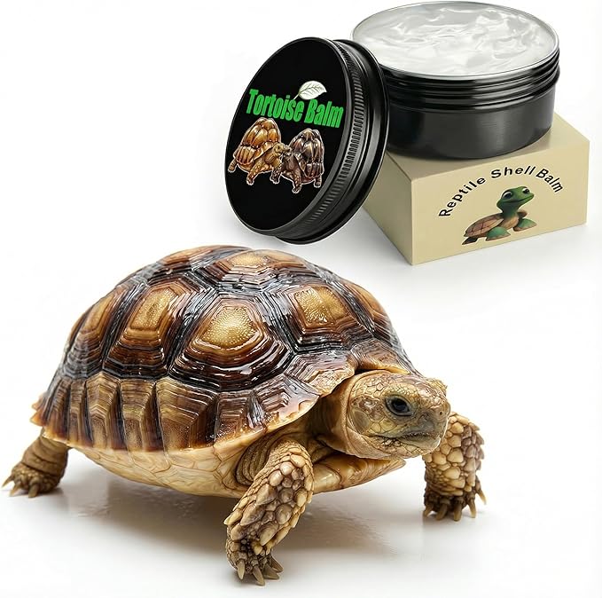 Tortoise Shell Conditioner Balm Cleaner – Wax Moisturizer for Dry Repair Care – Reptile Polish for Sulcata Russian Desert Tortoise