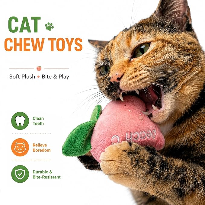 Cat Toys, Interactive Cat Toy for Indoor Cats, Soft and Durable Crinkle Sound Catnip Toys, Catnip Filled Mouse Cat Teething Chew Toy (Pack of 12) (002, Large) - Image 3