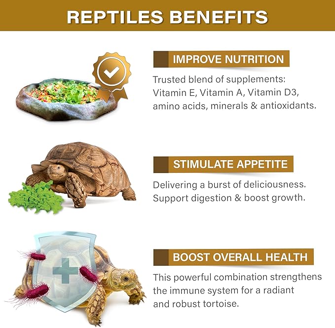 Gargeer 2oz Desert/Grassland Tortoise Food Supplement, Flower Salad Mix Topper. Supercharge Appetite, Health & Immune System. Complete Diet, Rich with Vitamins, Made in The USA. Enjoy!