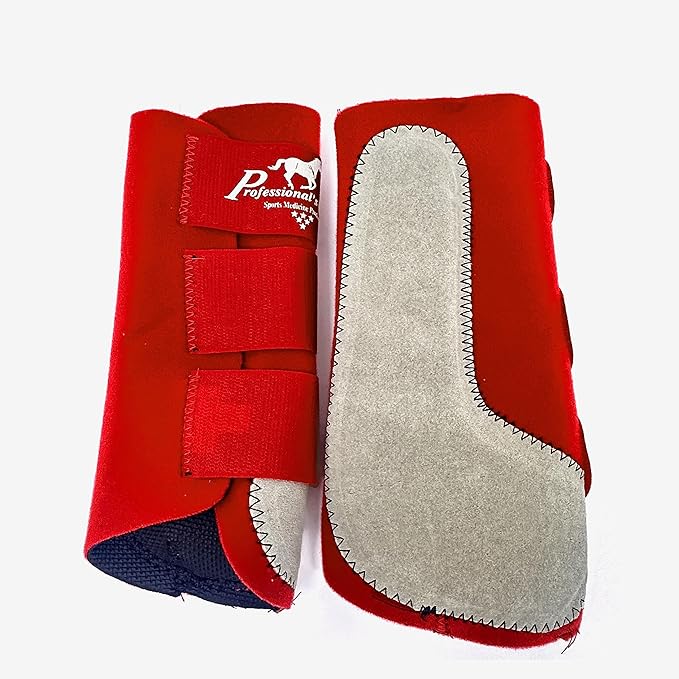 Professional's Choice Equine Easy-Fit Front Leg Splint Boot | Hook & Loop Closure | Sold in Pairs | One Size Fits All