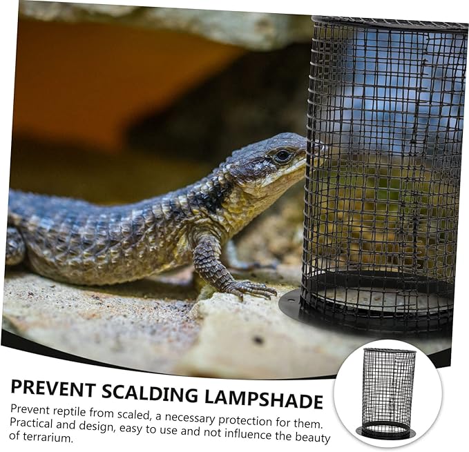POPETPOP Pet Supplies Reptile Heat Lampshade Anti-Scald Cover for Reptile Lights