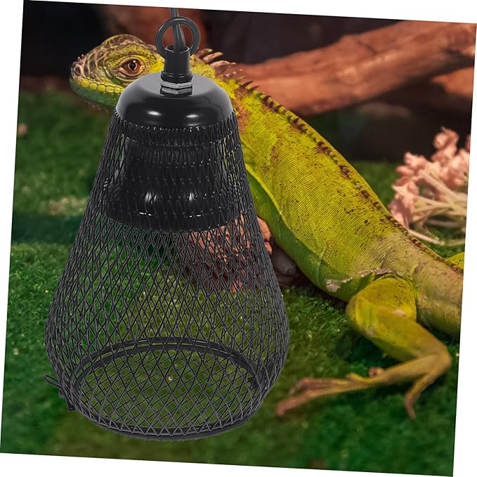 Toddmomy Reptile Tank Heat Lamp Shade Cover for Snake Accessories Light Cover for Reptile Decor