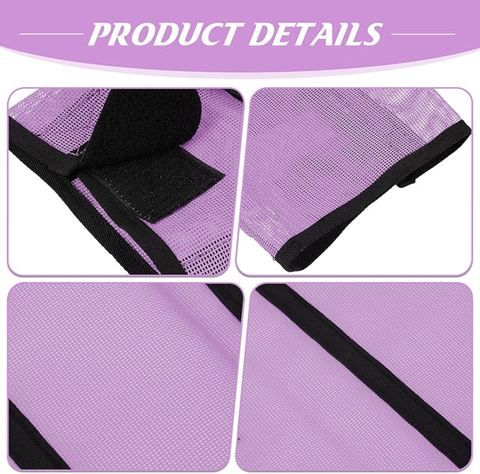 Jexine Set of 8 Mesh Fly Boots for Horse Loose Fitting Non Slip Breathable Horse Fly Leggings Protective Reduces Stress Leg Fatigue Wraps for Preventing Flies Mosquitoes Bite