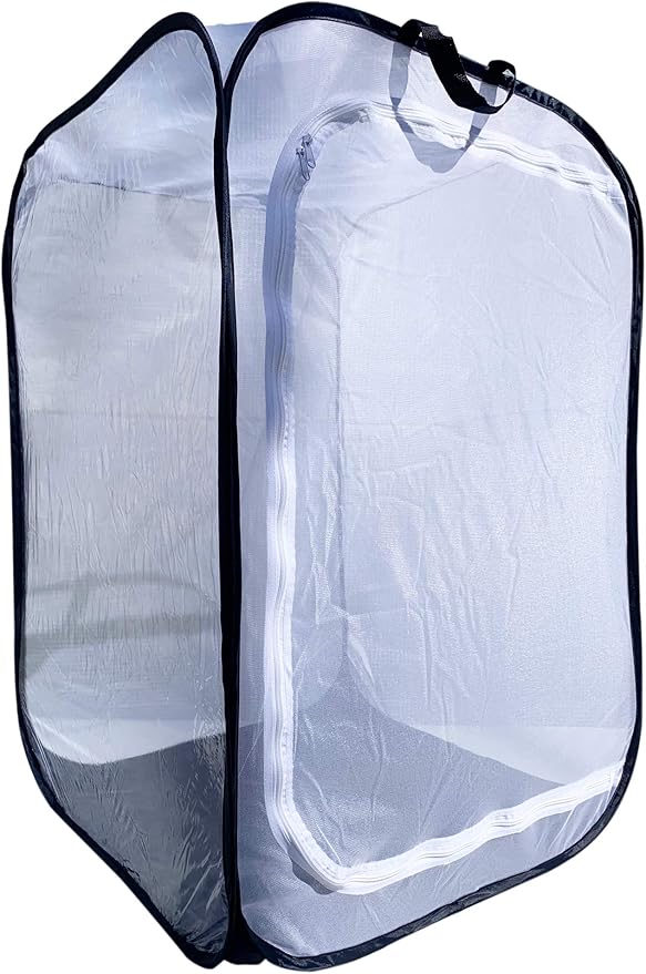 Educational Science Professional Pop-Up Butterfly Cage/Terrarium, 27 x 27 x 48-inch, Navy Blue, LH175B