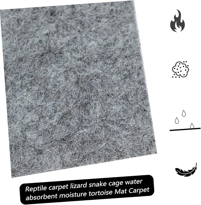 Abaodam Terrarium Liner Reptile Carpet Bedding Substrate for Lizards Tortoises Pets Pet Carpet with Strong Water Permeability Easy to