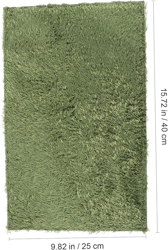 Totority 2pcs Reptile Habitat Cushion Moss Carpet Mat Simulation Substrate Liner Washable Reusable for Lizard Tortoise Frog Terrarium Bedding
