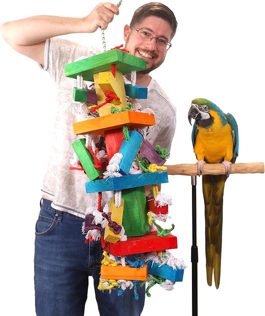 Tropical Stack XXL Parrot Toy - Huge Parrot Toy for Hyacinth and GreenWinged Macaw