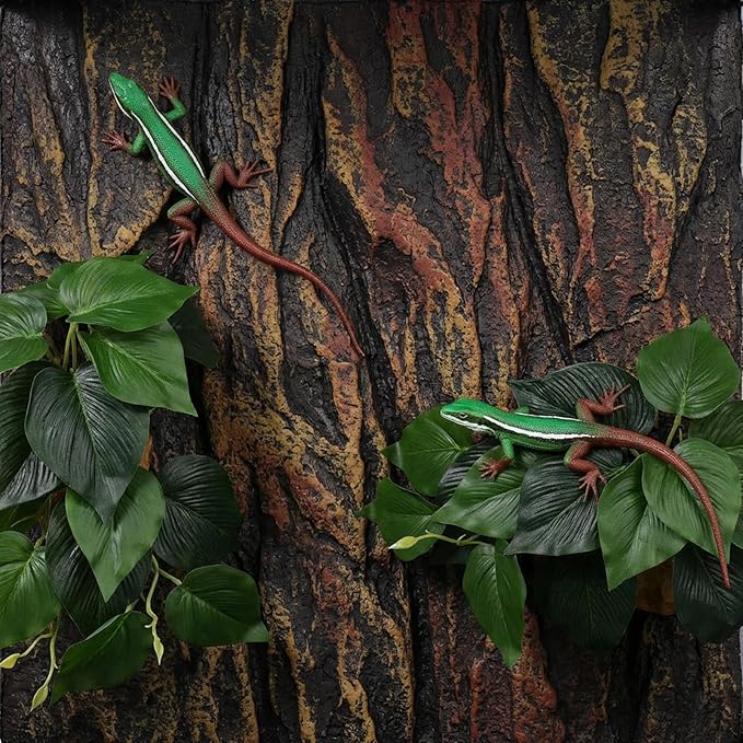 Artificial Reptile Terrarium Plants, Artificial Plant for Terrarium Fake Reptile Plants for Terrariums Plant with Suction Cup Habitat Accessories