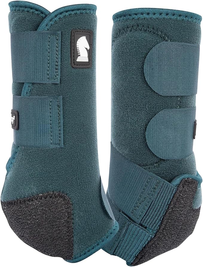 Classic Equine Legacy2 Support Boots, Front, Dragonfly Green, Small