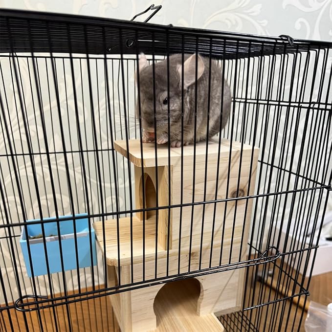 Chinchilla House Pet House Chinchilla Hideout Natural Wooden No Paint Wooden peg Safe Durable Teeth Grinding