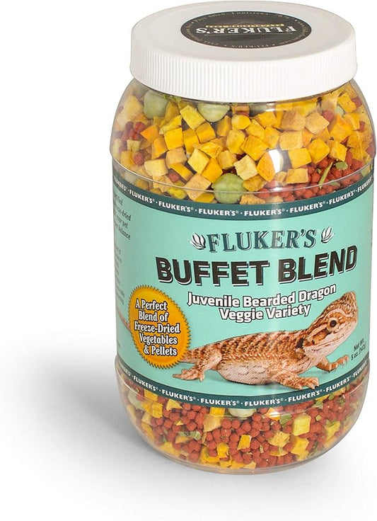 Fluker's Flukers 1 Piece Juvenile Bearded Dragon Veggie Variety Diet, 5 oz