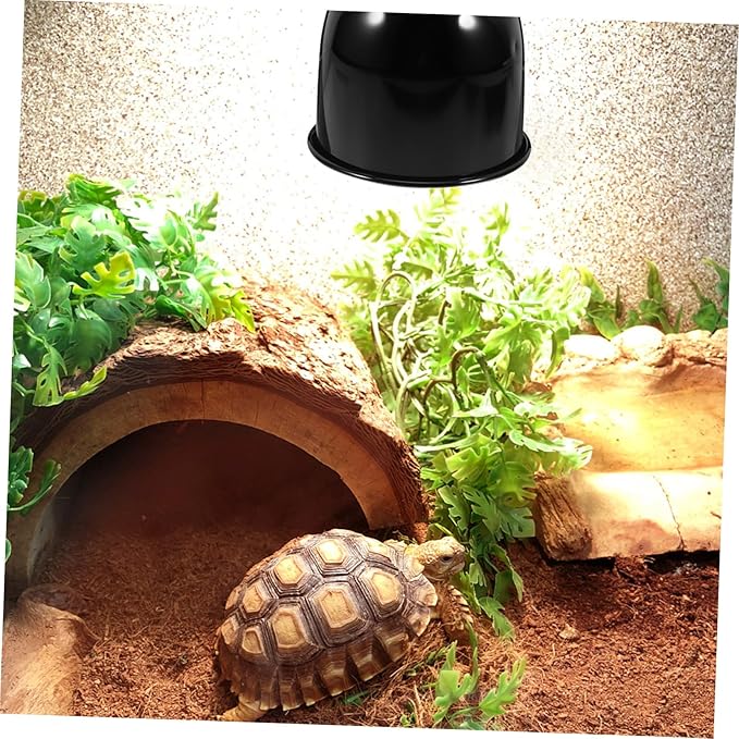 BESPORTBLE Reptile Heat Lamp Fixture Dome Light Cover for Lizard Turtle Tanks Durable Efficient Heating Design for Optimal Temperature Control