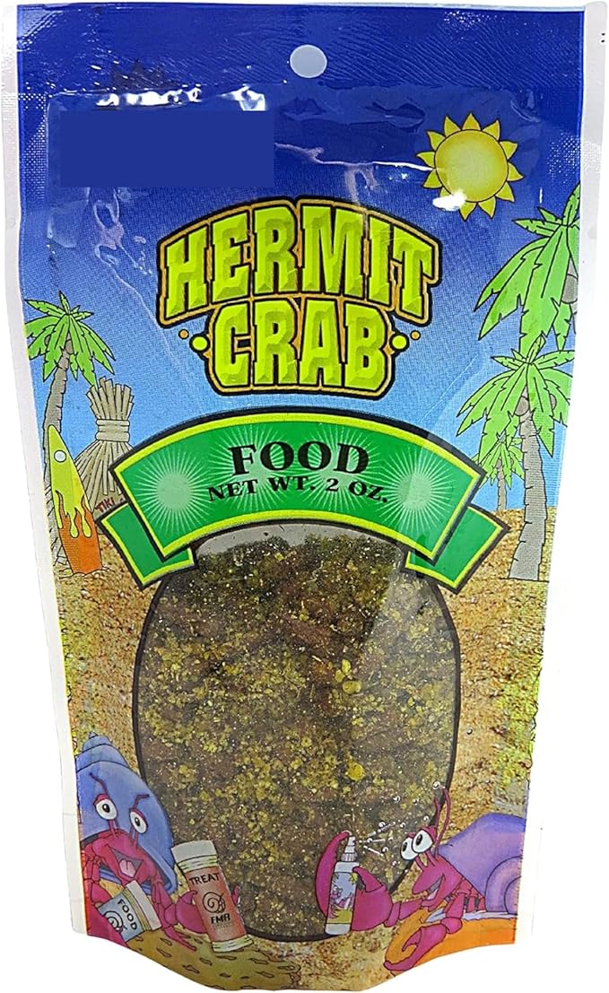 Needzo Hermit Crab Food, Natural Supplies and Necessities for Pets, Resealable Bags, 2 Ounces (Pack of 2)