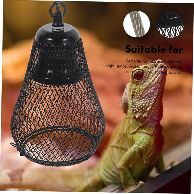 HANABASS Chameleon Cage Accessories Reptile Lamp Cover -Scald Light Cover Heat Lamp for Reptiles