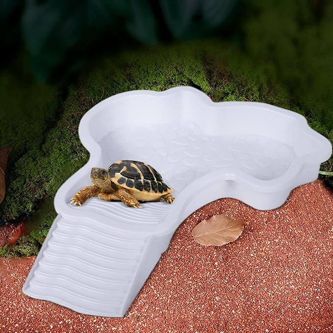 Turtle Bathing – Aquarium Turtle, Climbing Pet, Amphibian Basin | Shower Basin Turtles Bathing for Small Reptiles, Pet Care, Swimming, and Relaxation at Home or Garden