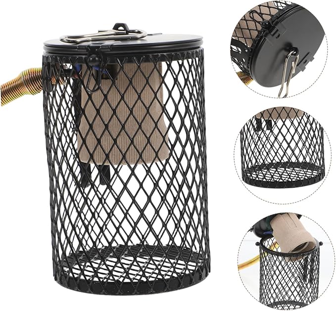 Yardwe Reptile Heating Lampshade Heat Light for Reptiles Bird Warmer for Cage Pet Heating Lamp Scalding Net