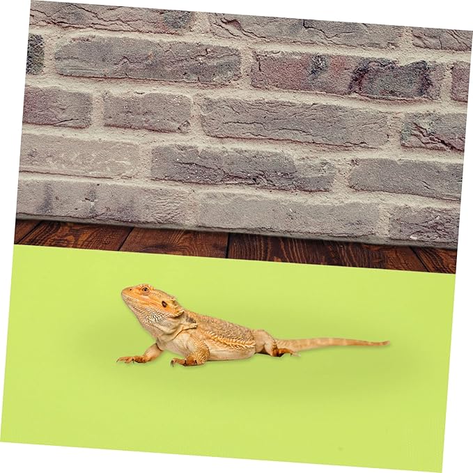 GANAZONO 2pcs Reptile Floor Mat Easy- Terrarium Bedding for Snakes Lizards and Tortoises Non-Absorbent Comfortable Design