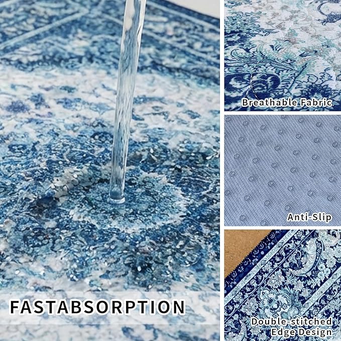 Washable Pee Pads for Dogs, Reusable Puppy Potty Training Pads, Ultra-Absorbent Thick Waterproof Leak-Proof Non-Slip Pads & Mat for Crate, Playpen, Floor, Whelping & Housebreaking , 2 Pack 36"x48"