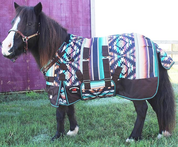 42" 1200D Miniature Weanling Donkey Pony Horse Foal Winter Blanket Serape 51985B