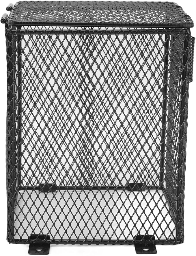 GLOGLOW Reptile, Anti Scald Heater Guard, Universal Fit for Most Reptiles, Easy Installation, Metal Construction (Height: Approx. 45mm/1.77in)