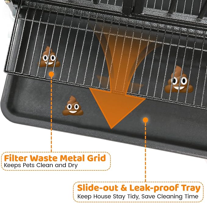 Homey Pet 4 Pack Three Tiers 37 Inch Dog Crate, Escape Proof Dog Cage Kennel Indoor with Top Access and Lockable Wheels, Removable Tray, Heavy Duty Dog Crates for Medium/Small Dogs