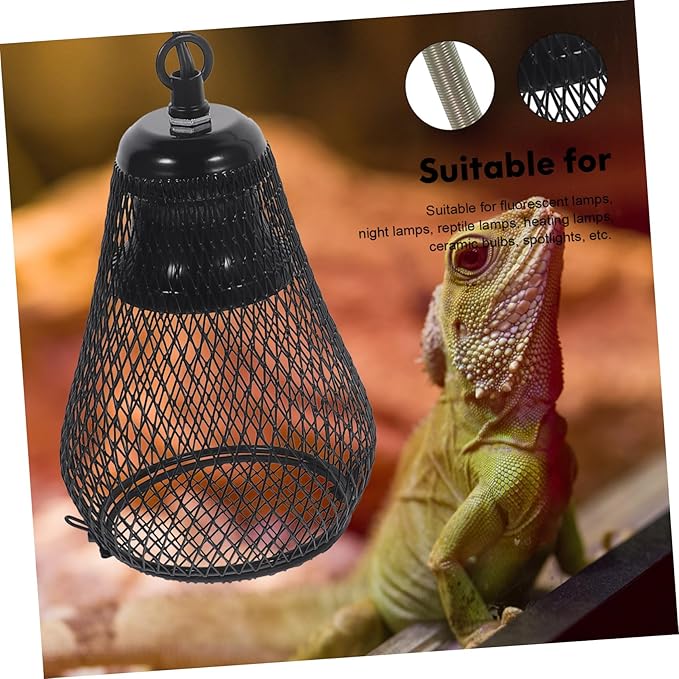 Abaodam Reptile Hide Scald Cover Lamp Bulb Lampshade Material Easy to Use Protect Your Pet